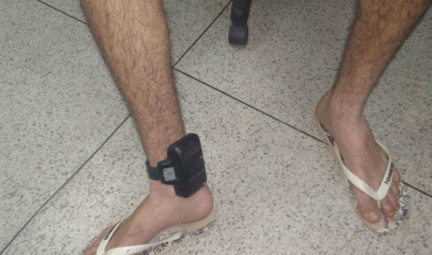Preso com tornozeleira eletrônica em Goiás (imagem ilustrativa, arquivo 2017). Foto: Reprodução/Polícia Civil de Goiás